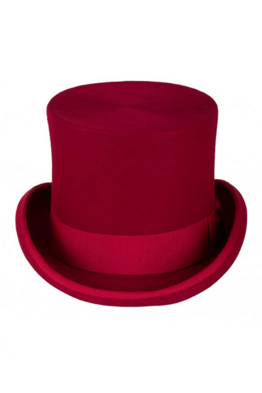 Luxe Hoge Hoed Rood Hoog Model Tophat Heren Dames Kopen