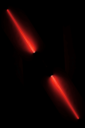 2x Lightsaber 66 cm Licht Space Zwaard LED Kunststof 2