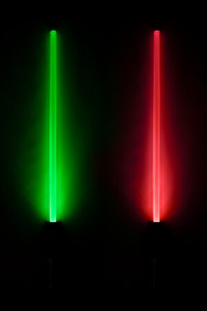 2x Lightsaber 66 cm Licht Space Zwaard LED Kunststof