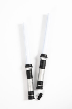 2x Lightsaber koppelbaar Star Wars Licht Space Zwaard Uitschuifbaar LED Kunststof 8