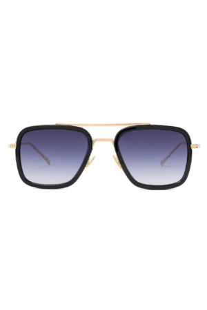 70's Pilotenbril Zonnebril Goud Zwart Gradient Retro Aviator 1