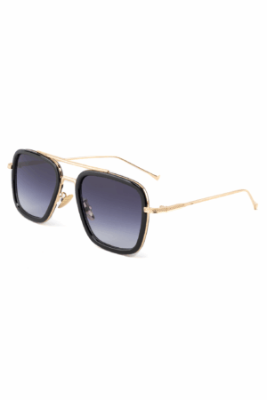 70's Pilotenbril Zonnebril Goud Zwart Gradient Retro Aviator
