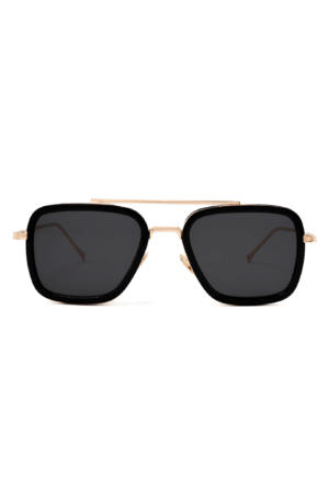 70's Pilotenbril Zonnebril Goud Zwart Vintage Retro Aviator 1
