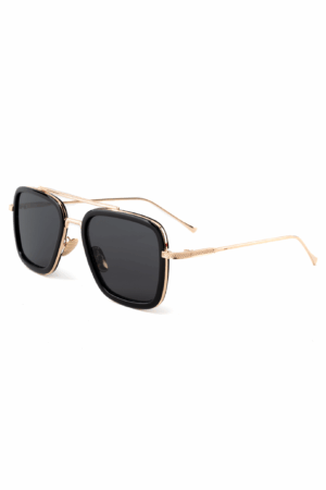 70's Pilotenbril Zonnebril Goud Zwart Vintage Retro Aviator