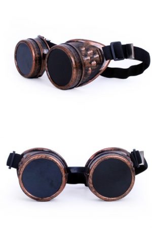 Steampunk Goggles bril koper
