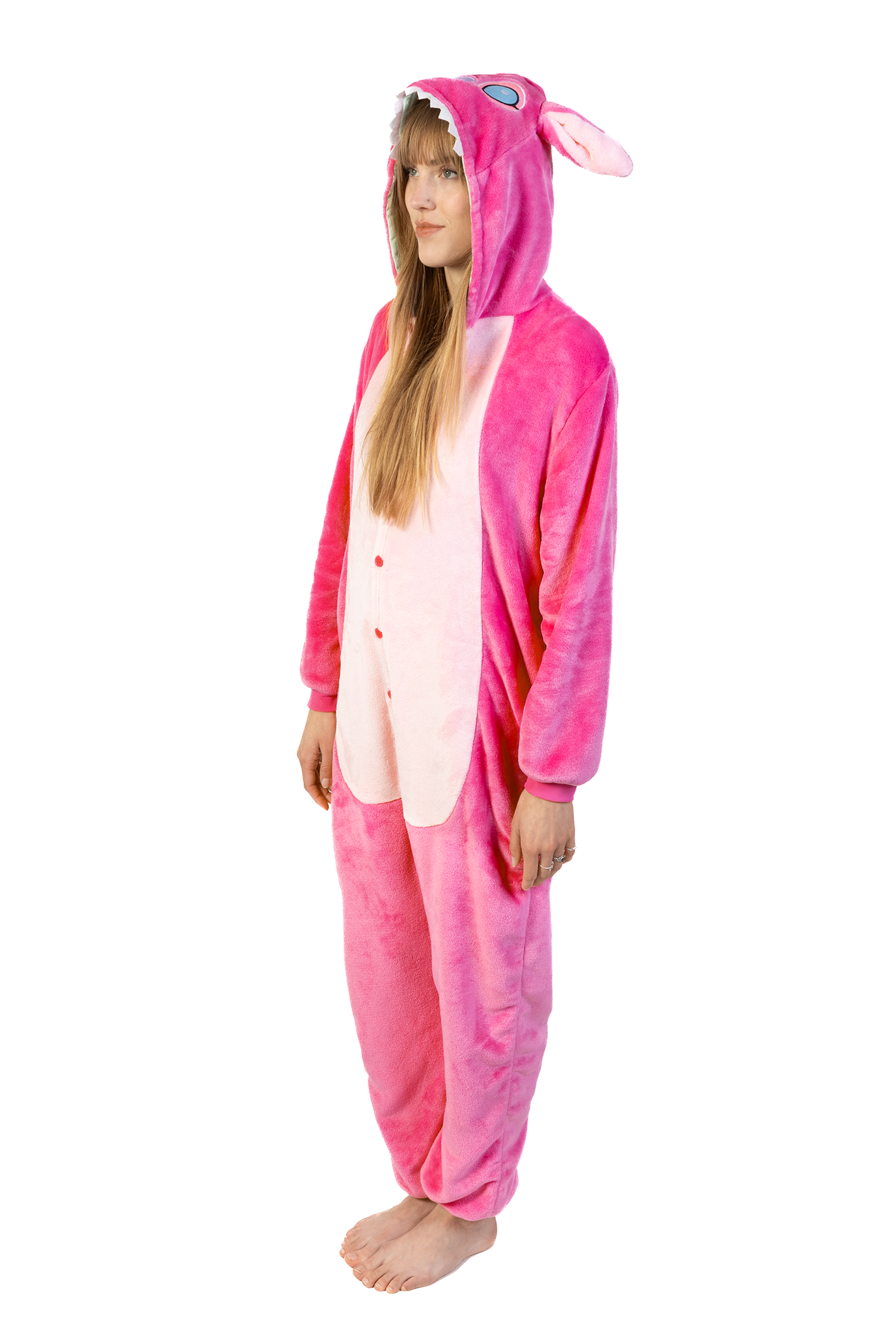 Angel Stitch Onesie Kostuum Pak Roze 3