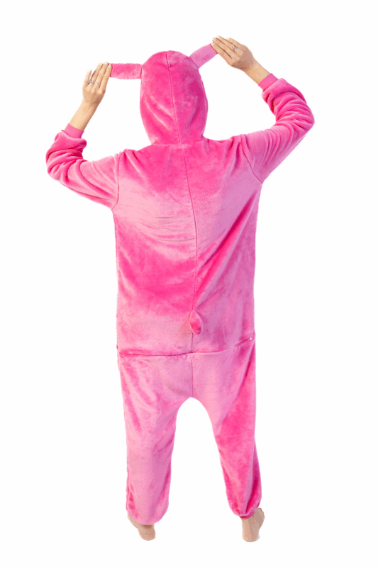 Angel Stitch Onesie Kostuum Pak Roze 5