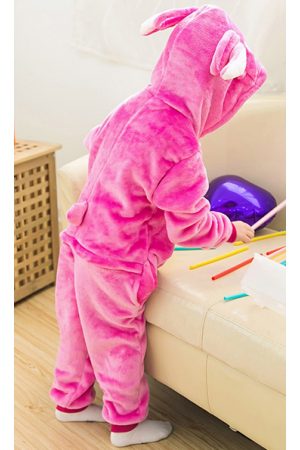 Angel Stitch Onesie Kinderen Alien Kostuum Pak Alienpak Kind Roze Pyjama