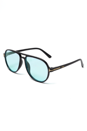 Aviator Zonnebril Pilotenbril Influencer Blauw Zwart Hollywood Retro