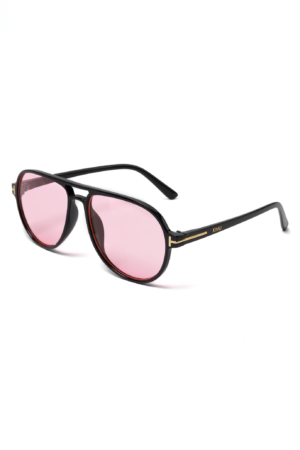 Aviator Zonnebril Pilotenbril Influencer Roze Zwart Hollywood Retro