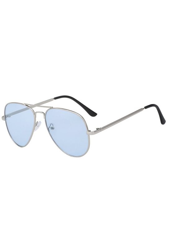 Aviator blauwe bril zonnebril pilotenbril