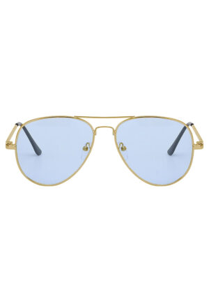 Aviator blauwe bril zonnebril pilotenbril 1