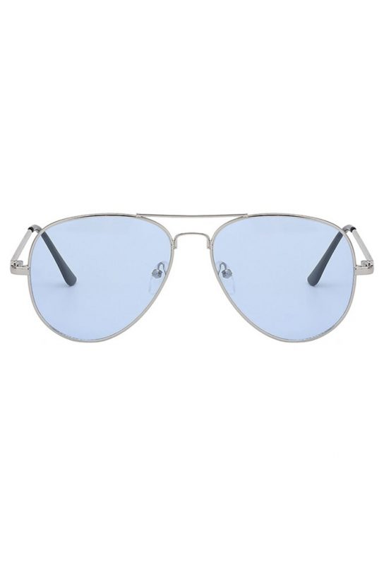 Aviator blauwe bril zonnebril pilotenbril