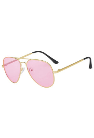 Aviator roze bril zonnebril pilotenbril