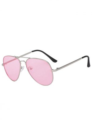 Aviator roze bril zonnebril pilotenbril