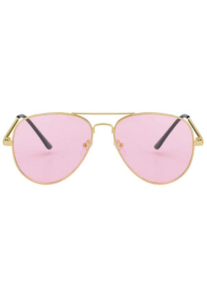 Aviator roze bril zonnebril pilotenbril 1