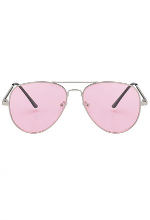 Aviator roze bril zonnebril pilotenbril