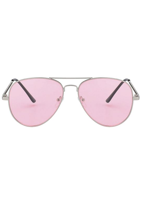 Aviator roze bril zonnebril pilotenbril