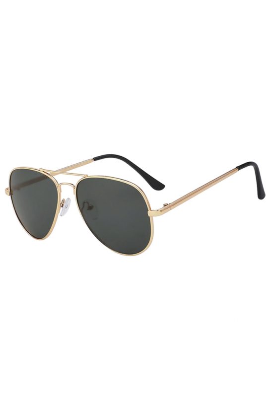 Aviator zonnebril goud pilotenbril zwart