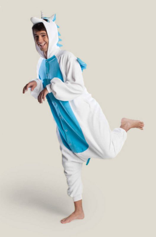 Blauwe Pegasus Unicorn onesie