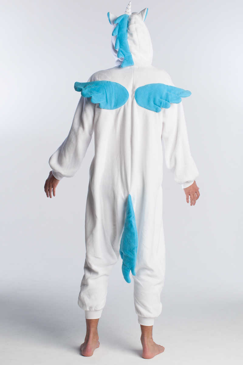 Verouderd slijtage Kameraad Blauwe Pegasus unicorn onesie kopen? Va. €27,95 bij FeestinjeBeest.nl!