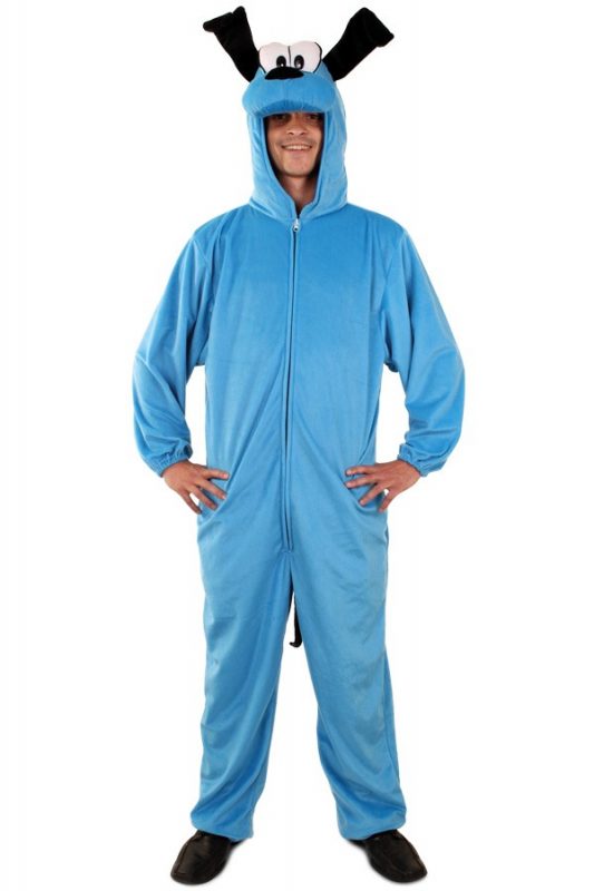Blauwe hond pak