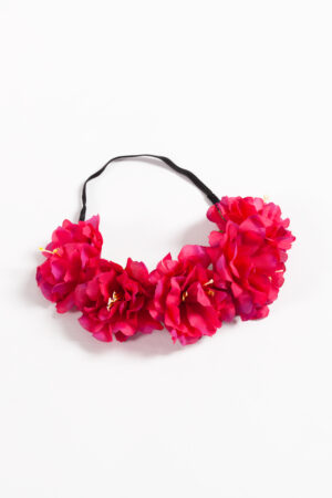 Bloemenkrans haar hawaii roze bloemen haarband