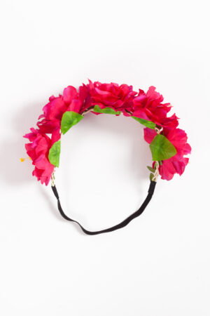Bloemenkrans haar hawaii roze bloemen haarband