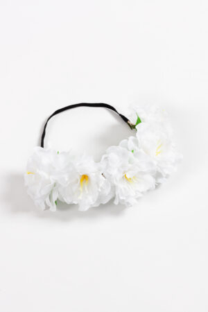 Bloemenkrans haar hawaii wit bloemen haarband