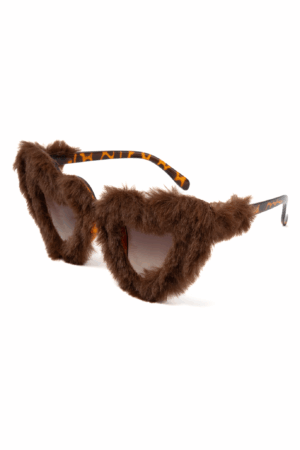 Bont Hart Zonnebril Bruin Zacht Beer Leeuw Panter Luipaard