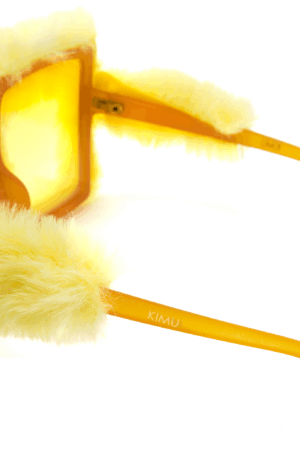 Bont Vierkant Zonnebril Geel Zacht Tweety Kuiken Kanarie 2