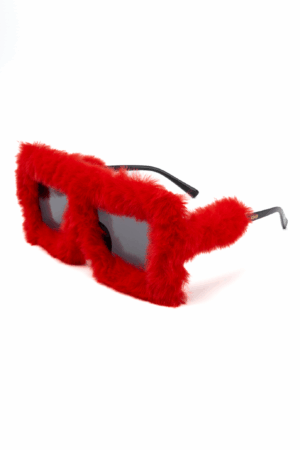 Bont Vierkant Zonnebril Rood Zacht Elmo Papegaai Valentijn