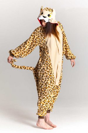 Luipaard onesie panter pak cheetah panterprint