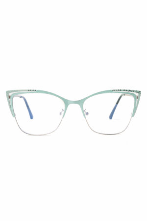 Computerbril Cat Eye Mintgroen Blauw Lichtfilter Beeldscherm 1