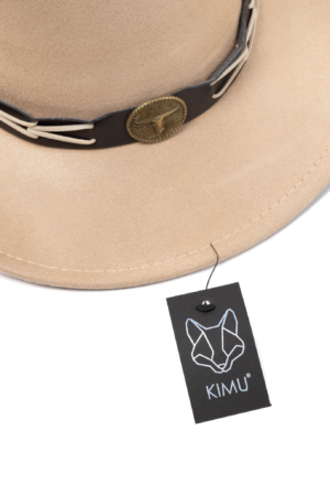 Cowboyhoed Beige Gevlochten Band Cowboy Western Hoed Touw 2