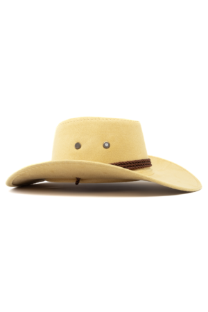 Cowboyhoed Beige Suede Cowboy Western Hoed Bruine Band