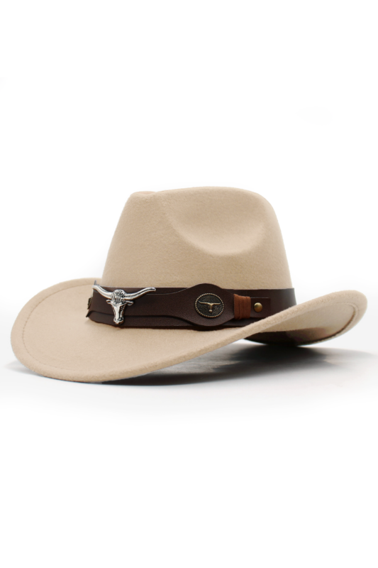 Cowboyhoed Beige Wolvilt Stier Cowboy Western Hoed Festival