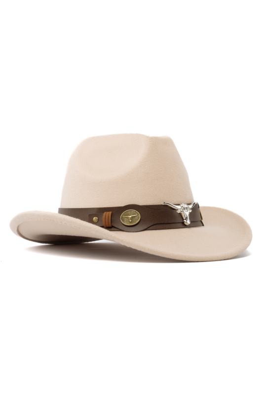 Cowboyhoed Beige Wolvilt Stier Cowboy Western Hoed Festival