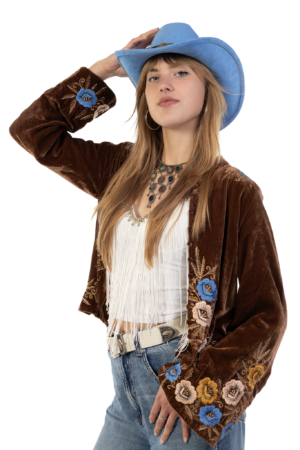 Cowboyhoed Blauw Gevlochten Band Cowboy Western Hoed Touw 4