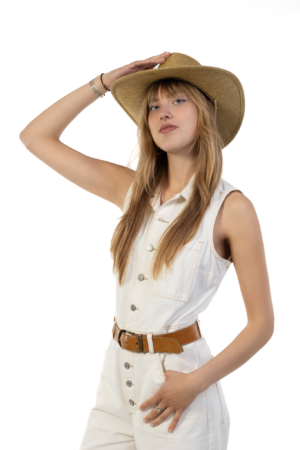Cowboyhoed Bruin Flax Cowboy Western Hoed Linnen Vlasvezel 4