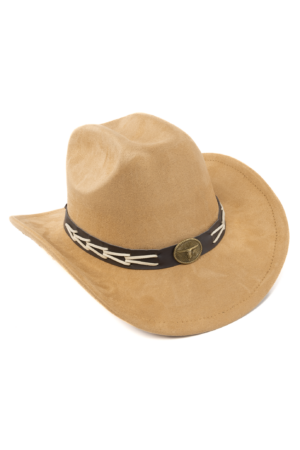Cowboyhoed Bruin Gevlochten Band Cowboy Western Hoed Touw 3