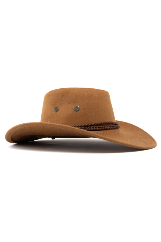 Cowboyhoed Bruin Suede Cowboy Western Hoed Bruine Band