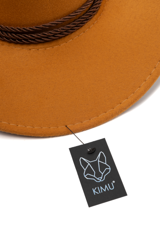 Cowboyhoed Caramel Suede Cowboy Western Hoed Bruine Band 2