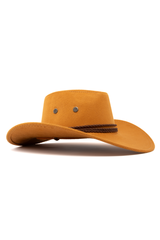 Cowboyhoed Caramel Suede Cowboy Western Hoed Bruine Band