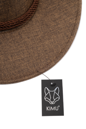Cowboyhoed Donkerbruin Flax Cowboy Western Hoed Linnen Vlasvezel 2