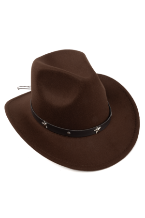 Cowboyhoed Donkerbruin Wolvilt Ster Cowboy Western Hoed Festival 3
