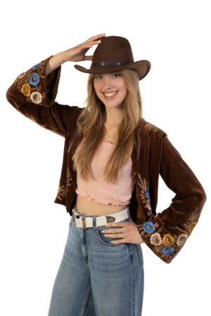 Cowboyhoed Donkerbruin Wolvilt Ster Cowboy Western Hoed Festival 7