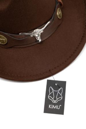 Cowboyhoed Donkerbruin Wolvilt Stier Cowboy Western Hoed Festival 2