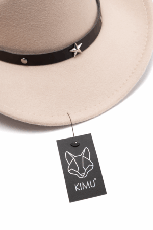 Cowboyhoed Ecru Beige Wolvilt Ster Cowboy Western Hoed Volwassenen Festival 3