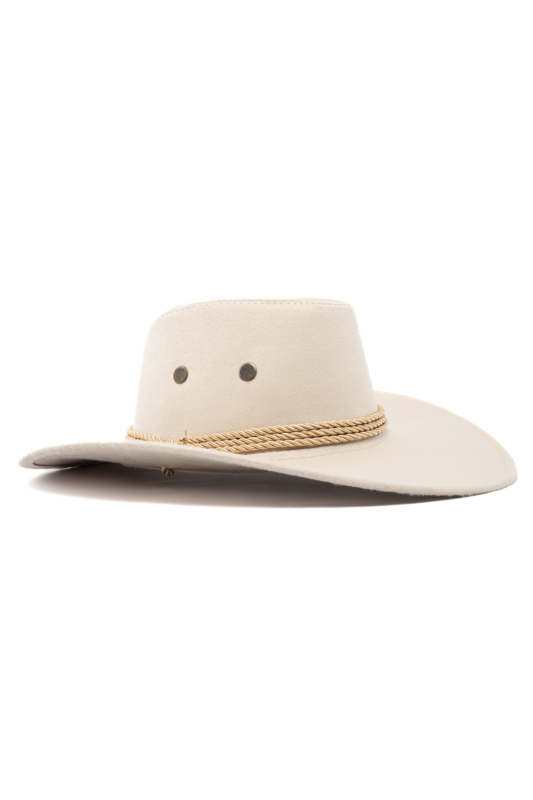 Cowboyhoed Gebroken Wit Suede Cowboy Western Hoed
